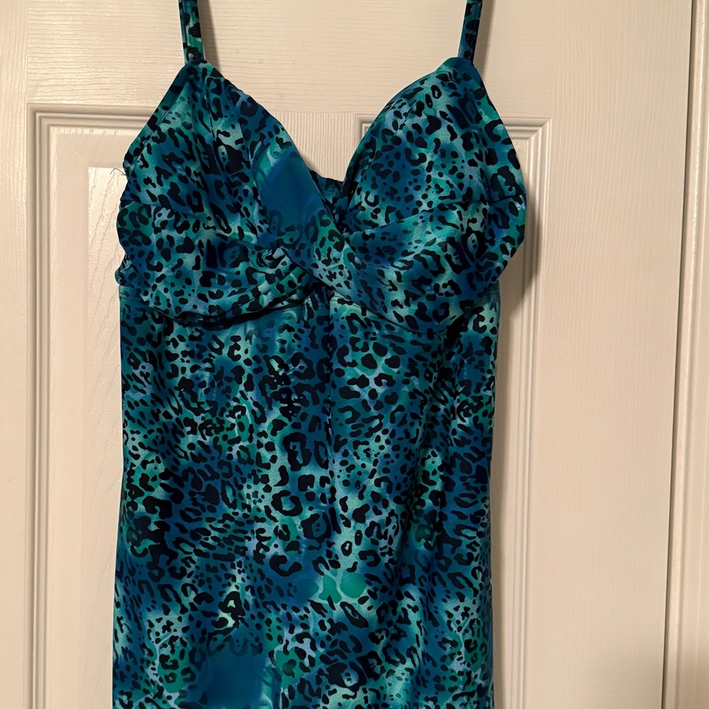 Swimsuits For All Teal and Black Swimwear